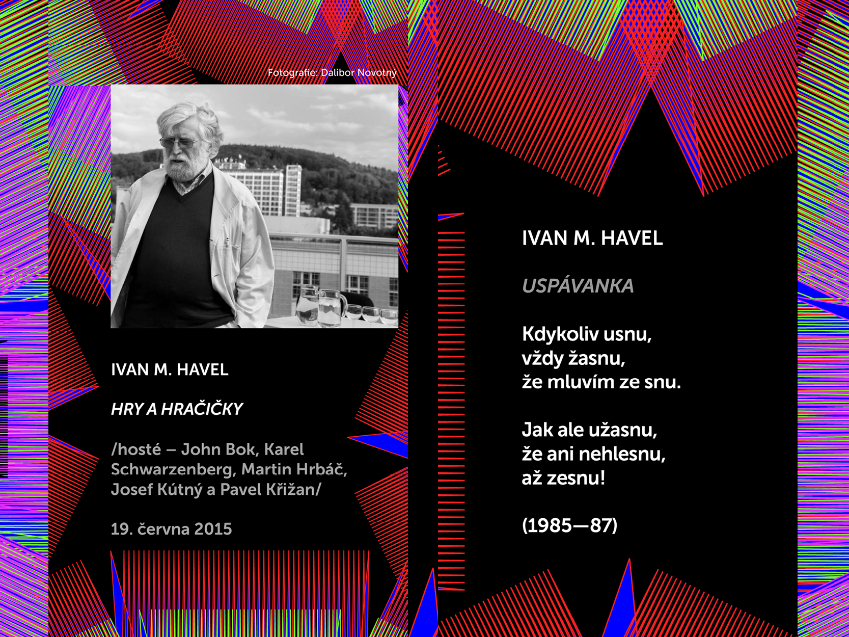 Básníci v prostoru Zlín 2015: Ivan M. Havel