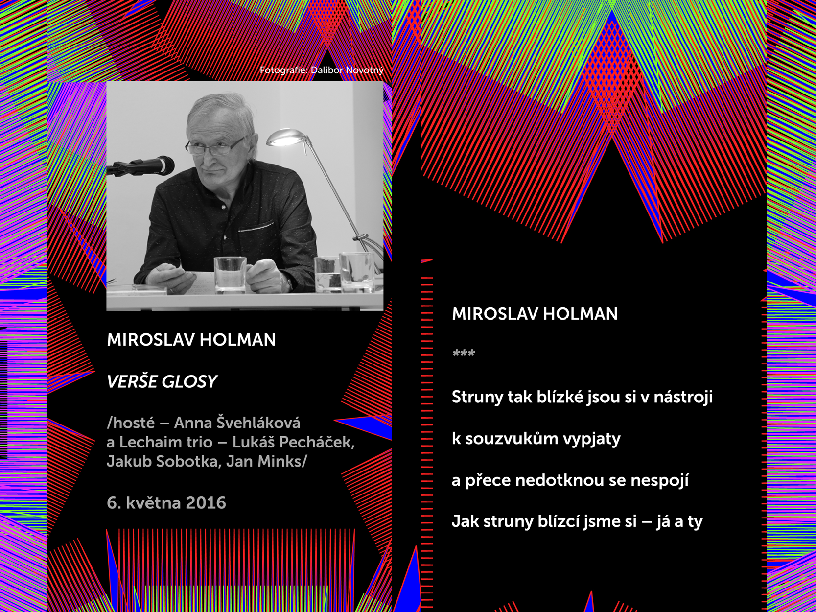 Básníci v prostoru Zlín 2016: Miroslav Holman