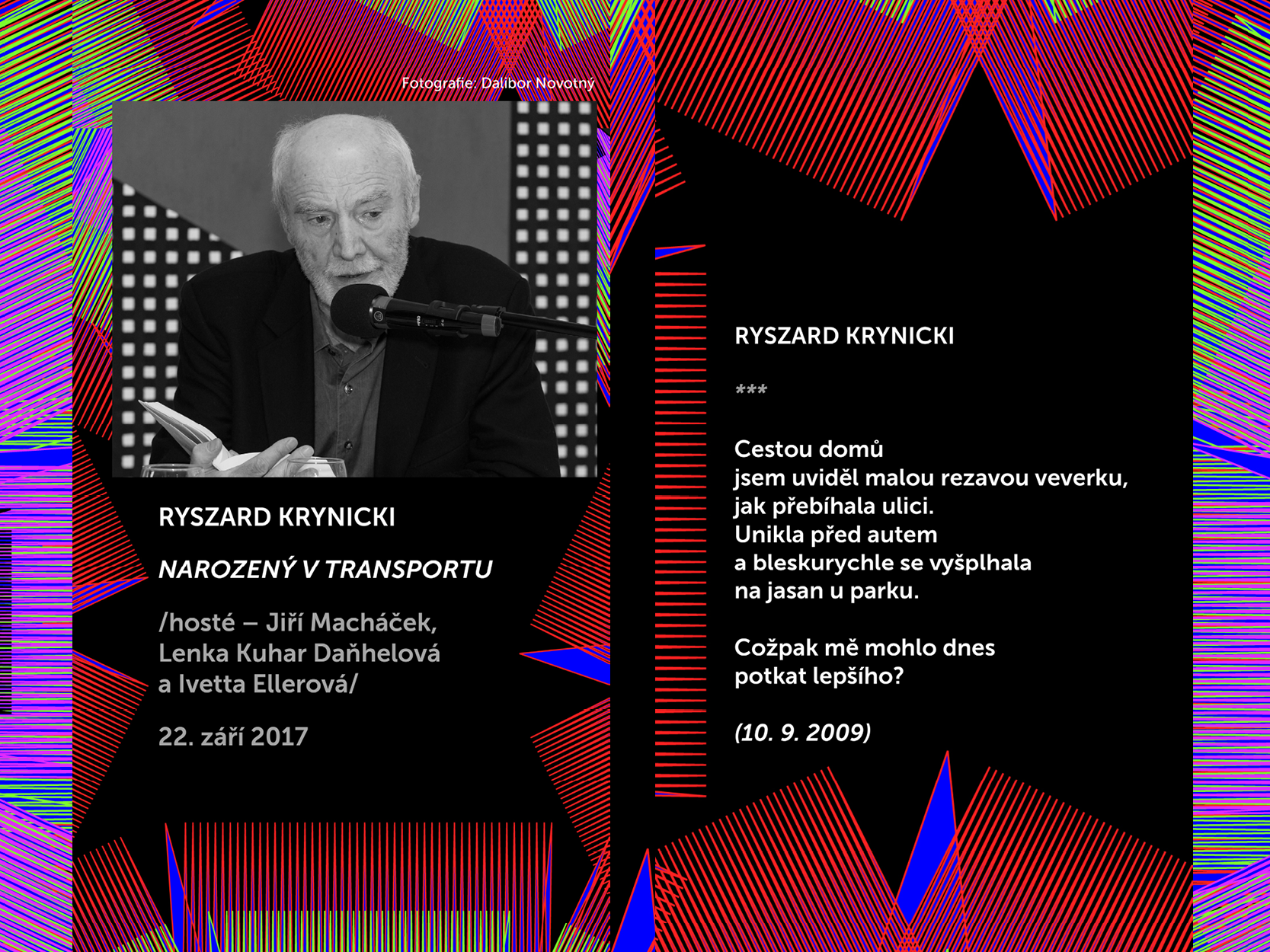 Básníci v prostoru Zlín 2017: Ryszard Krynicki