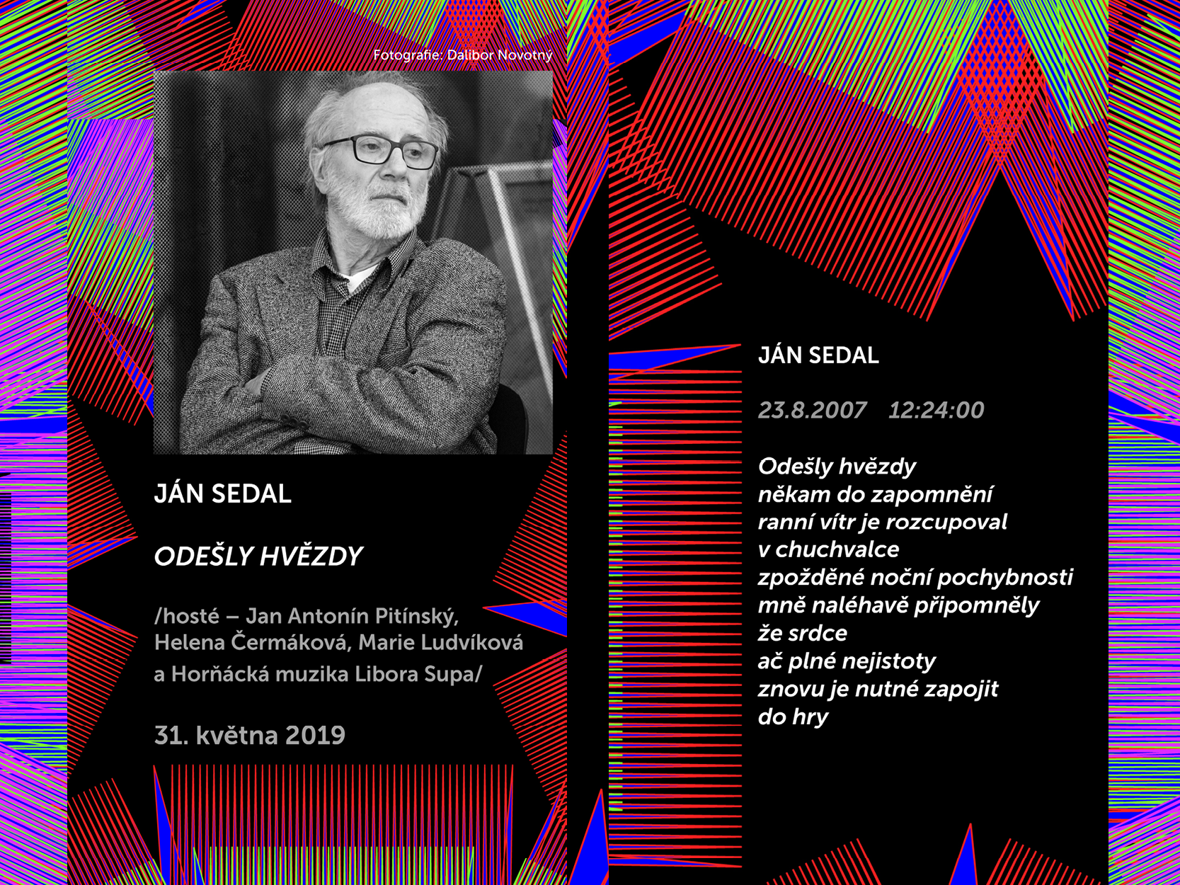 Básníci v prostoru Zlín 2019: Ján Sedal