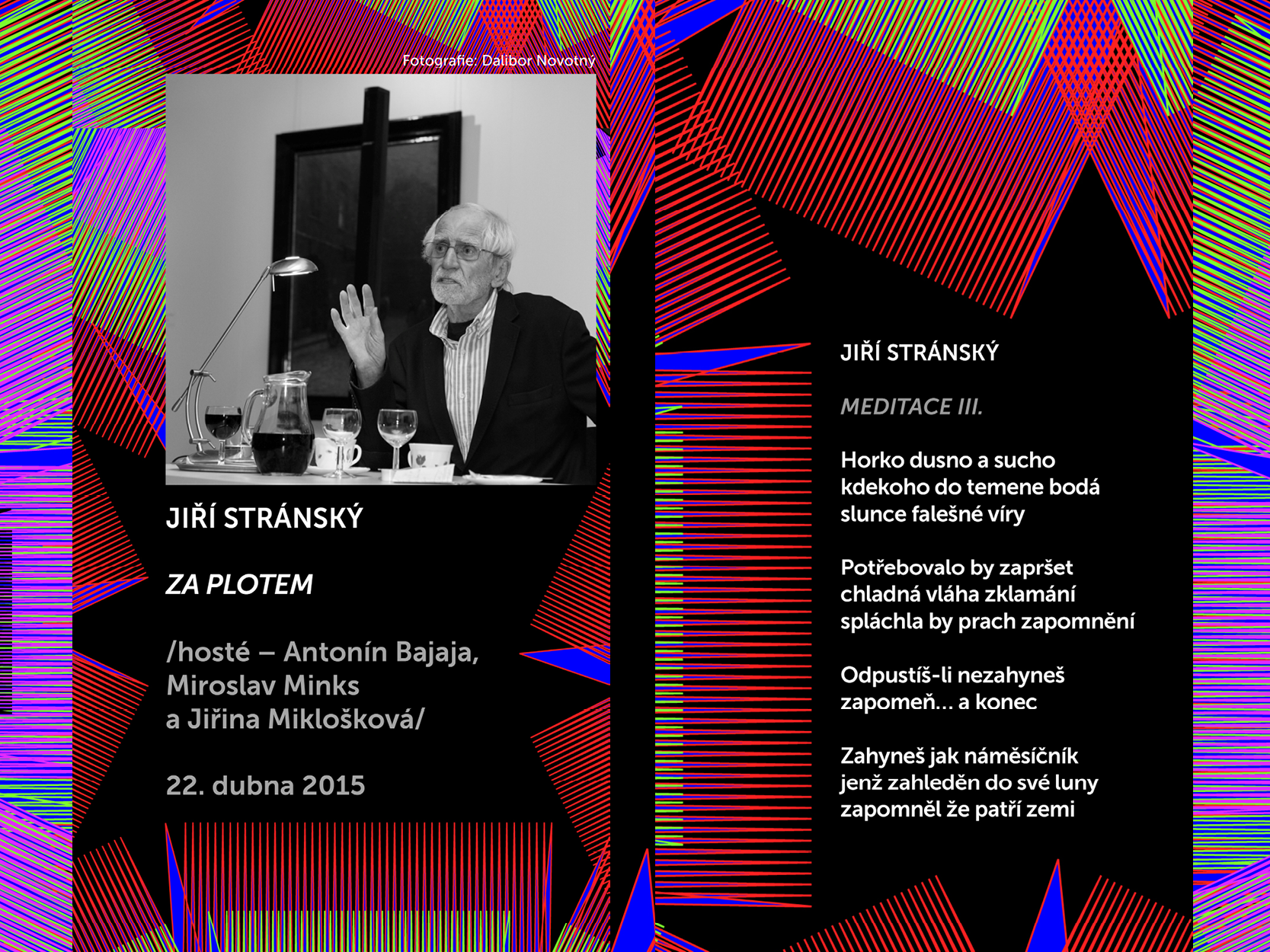 Básníci v prostoru Zlín 2015: Jiří Stránský