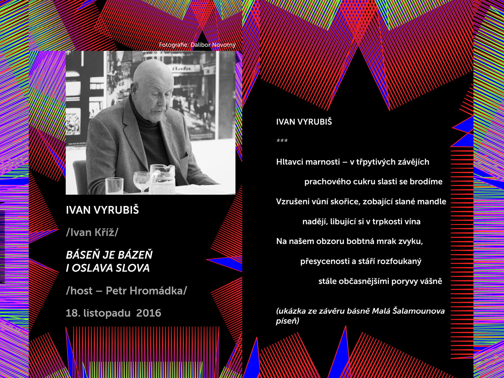 Básnici v prostoru Zlín 2016: Ivan Vyrubiš