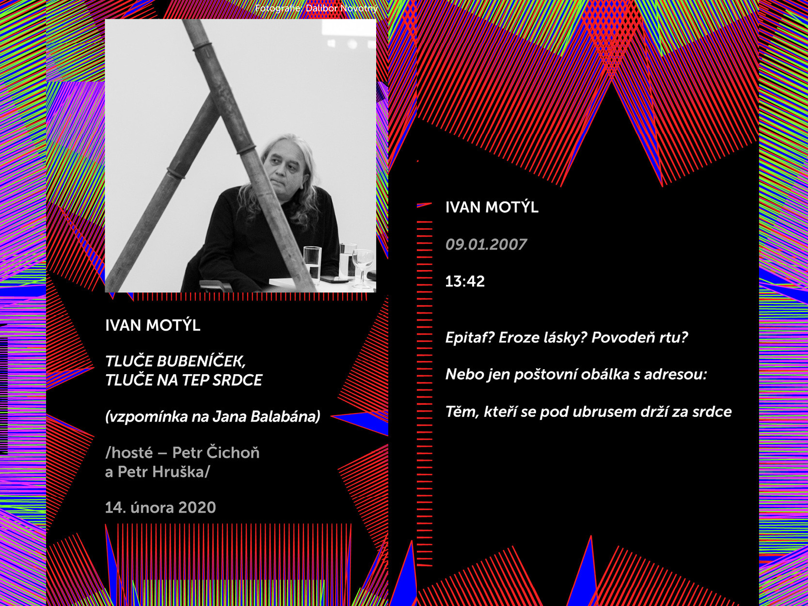 Básníci v prostoru Zlín 2020: Ivan Motýl