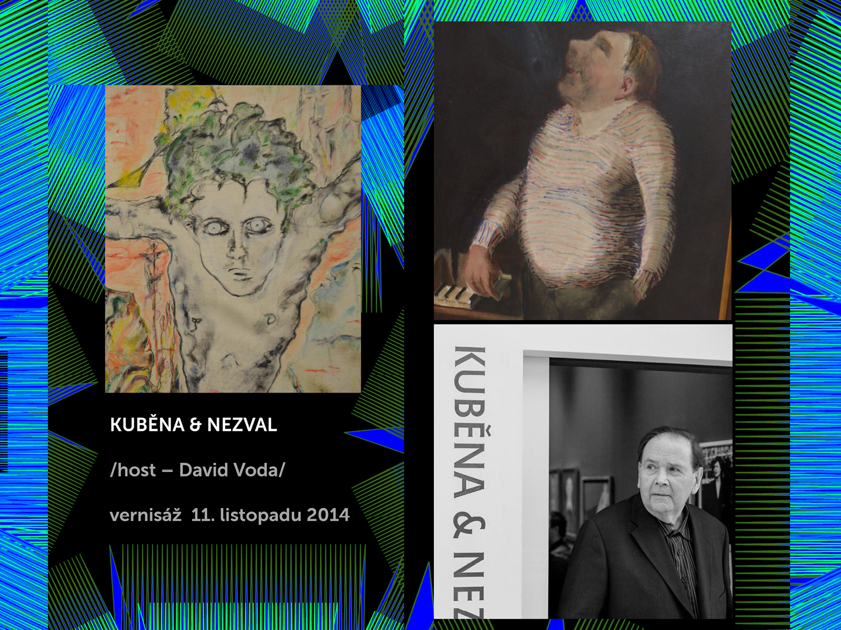 Vernisáž výstavy Kuběna & Nezval