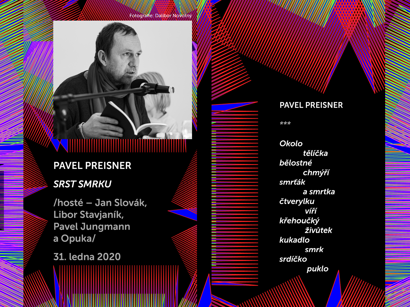 Básníci v prostoru Zlín 2020: Pavel Preisner