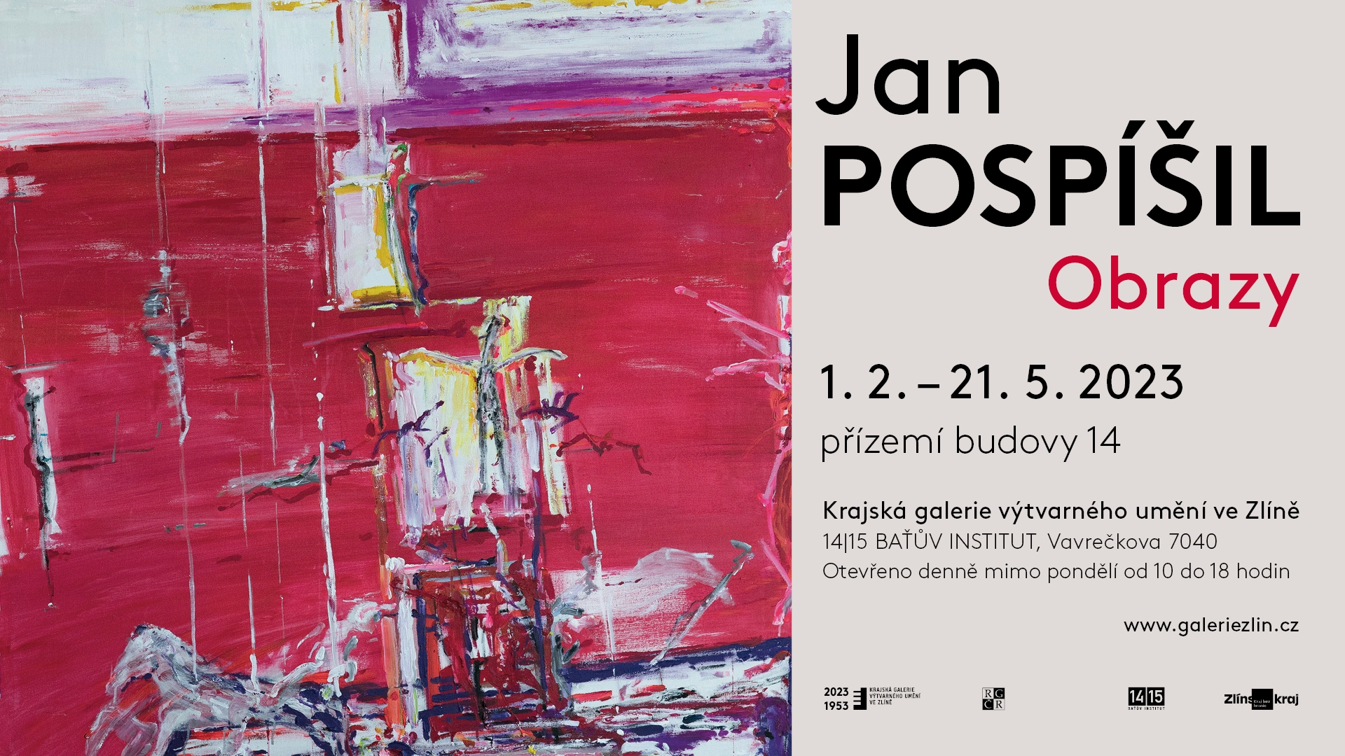 Invitation to Jan Pospíšil exhibition