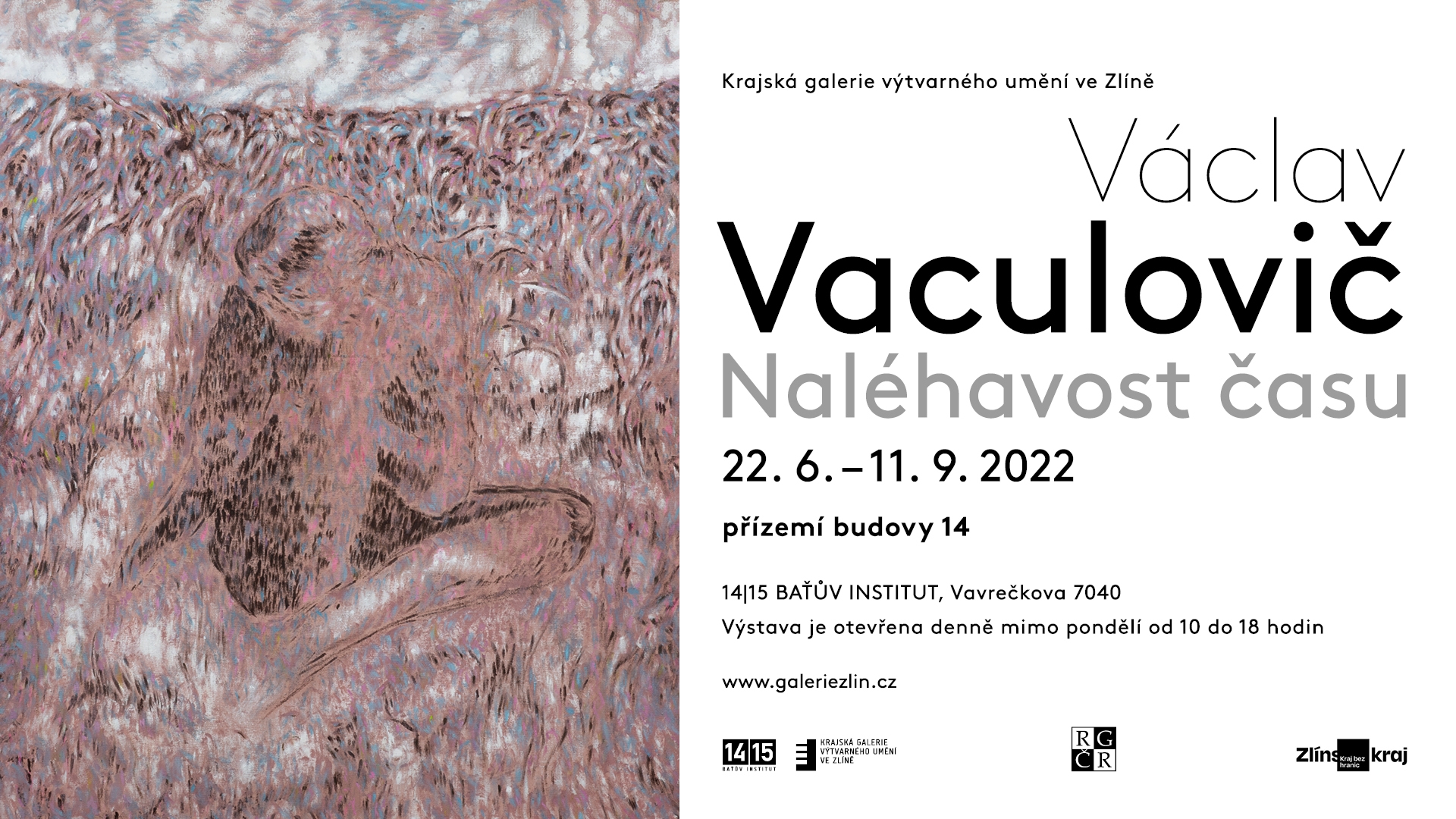 banner k výstavě Václav Vaculovič – Naléhavost času