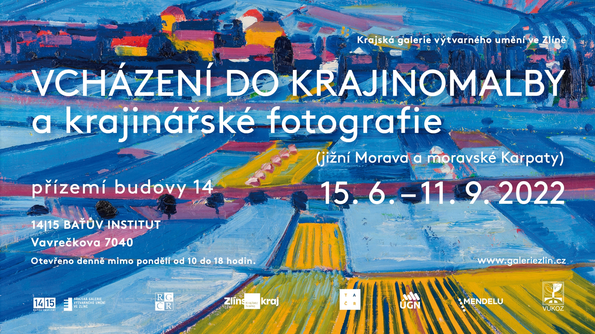 banner k výstavě Vcházení do krajinomalby a krajinářské fotografie