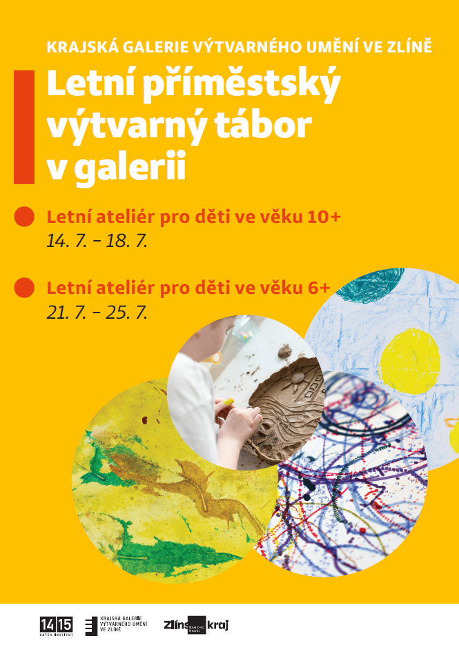 Letní příměstský tábor v galerii - online plakát