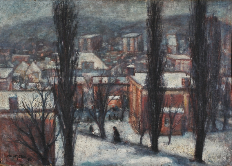 Motyčka František, Zlín, 1950, tempera na plátně, inv. č. O 1268