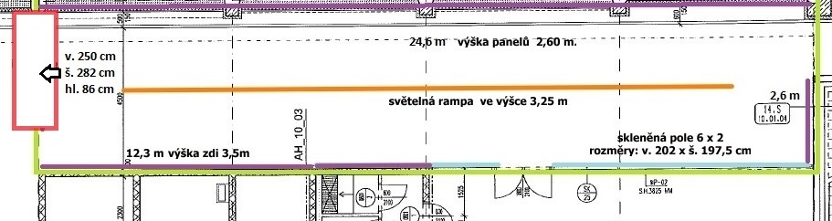 Výstavní plochy plánek